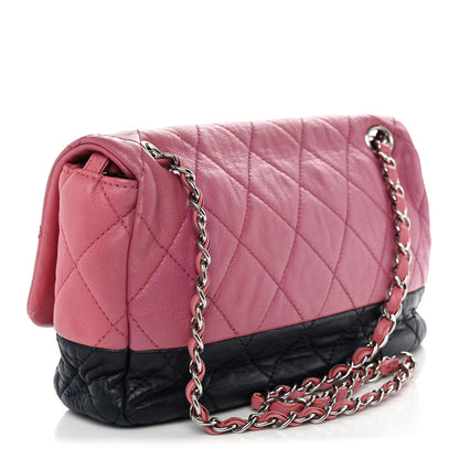 Chanel Lambskin Quilted Bi-Color Medium Single Flap Light Purple 3 of 10