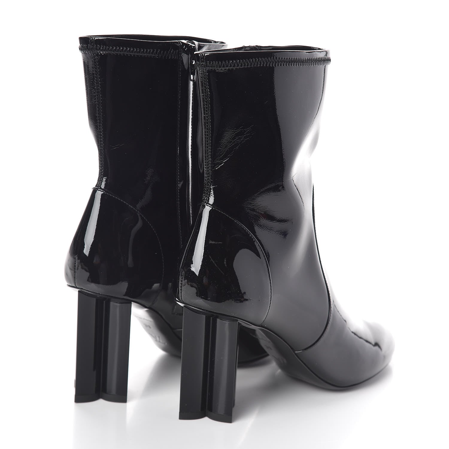 Louis Vuitton Patent Silhouette Ankle Boots 39 Black 4 of 6