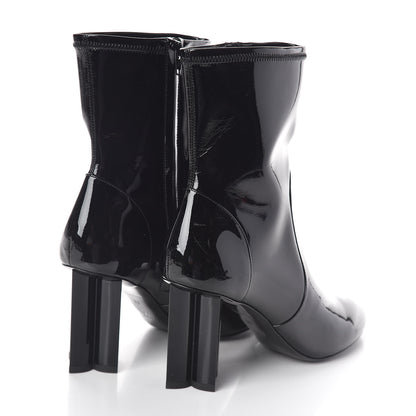 Louis Vuitton Patent Silhouette Ankle Boots 39 Black 4 of 6