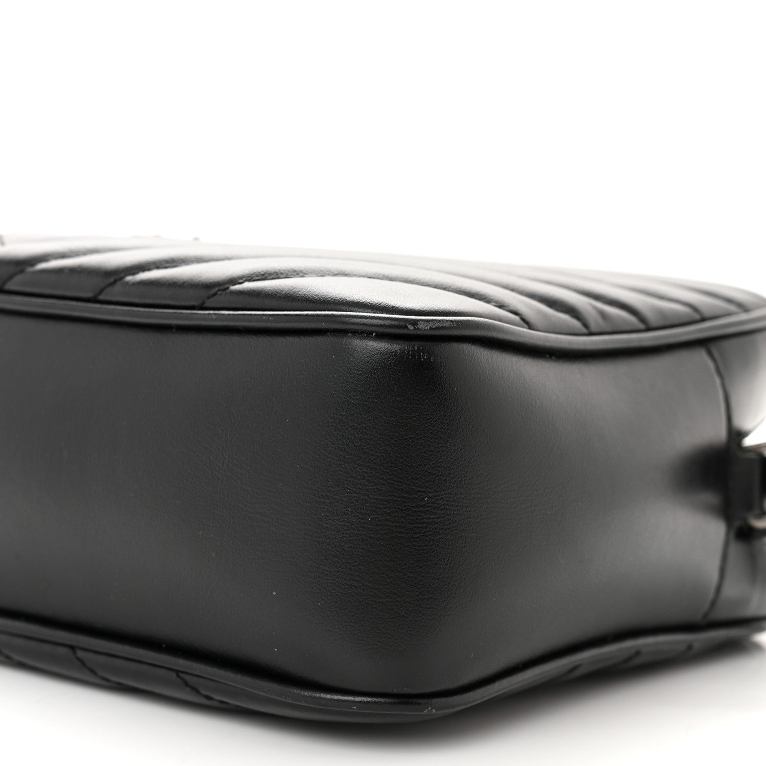 Saint Laurent Calfskin Matelasse Monogram Lou Camera Bag Black 10 of 11