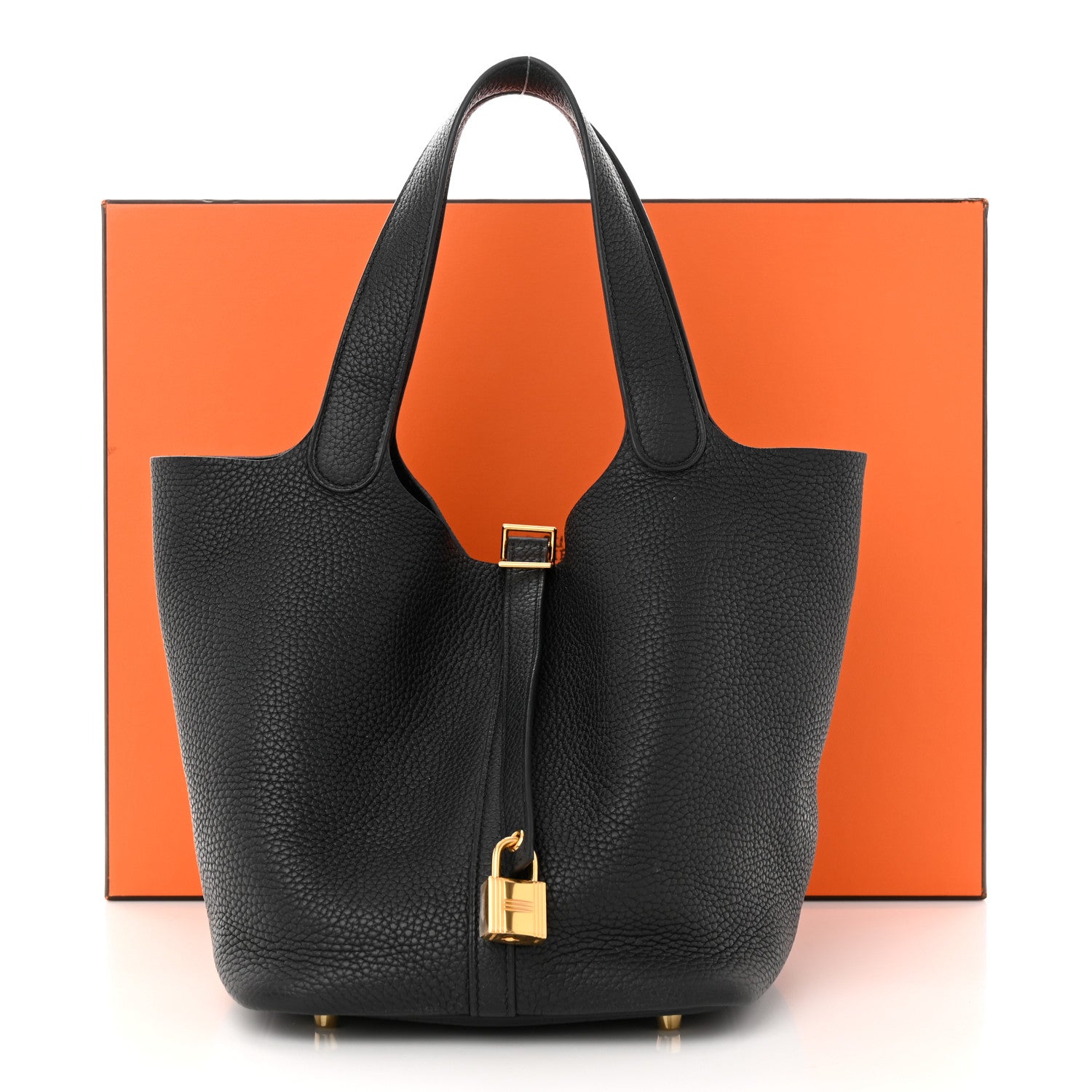 Hermes Taurillon Clemence Picotin Lock 22 MM Black 14 of 14