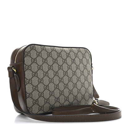 Gucci GG Supreme Monogram Small Horsebit 1955 Shoulder Bag Beige Brown Sugar 4 of 21