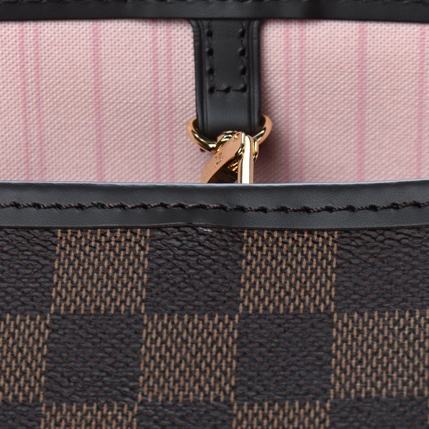 Damier Ebene Neo Neverfull MM Rose Ballerine