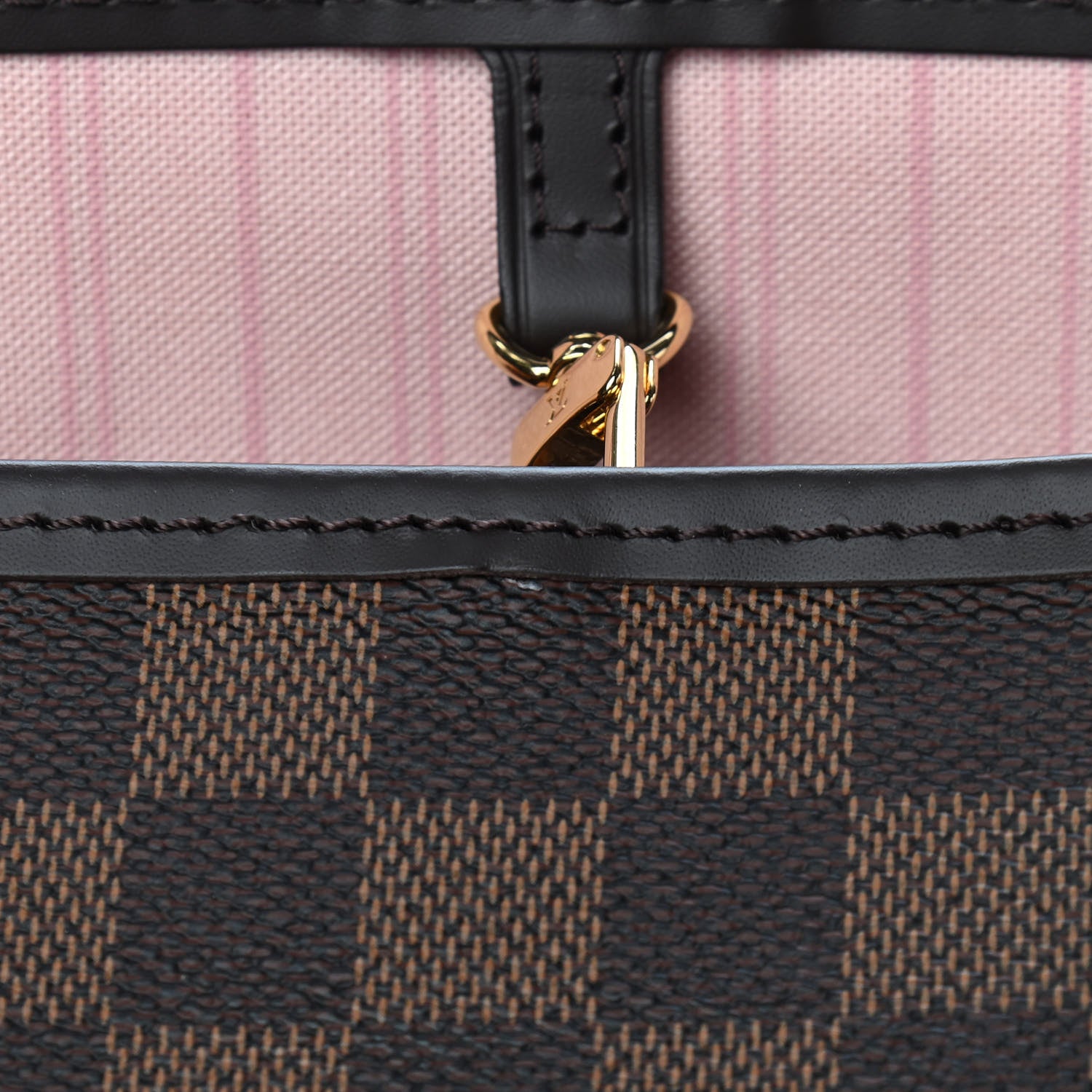 Louis Vuitton Damier Ebene Neo Neverfull MM Rose Ballerine 11 of 12