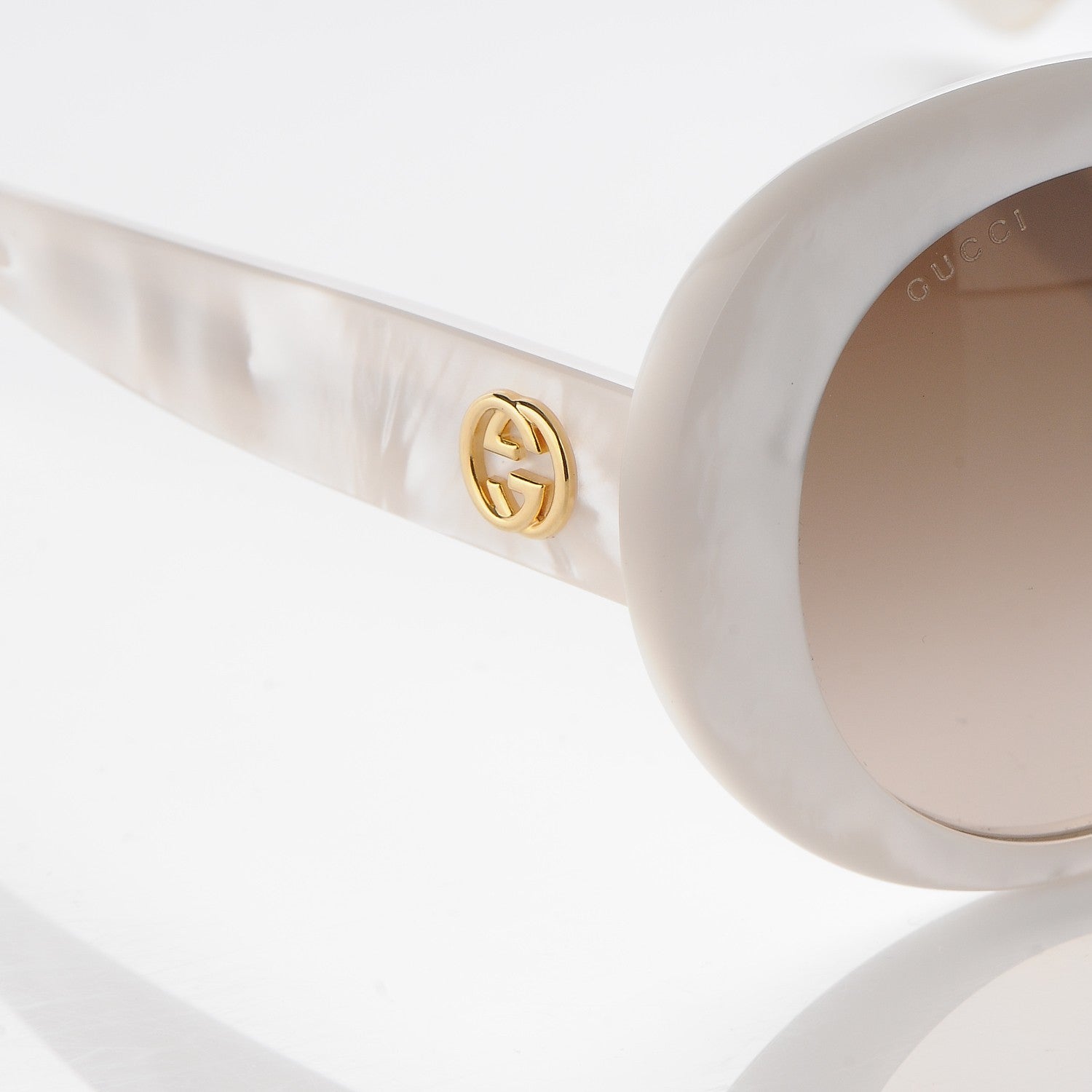 Gucci Acetate Round Sunglasses GG3829 F/S White 7 of 8
