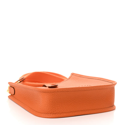 Hermes Taurillon Clemence Evelyne TPM Orange 4 of 11