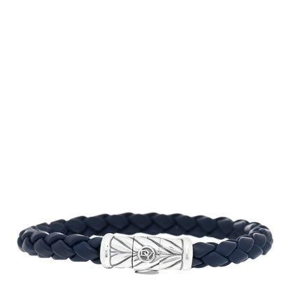 David Yurman Sterling Silver Rubber Chevron Bracelet Black 2 of 3