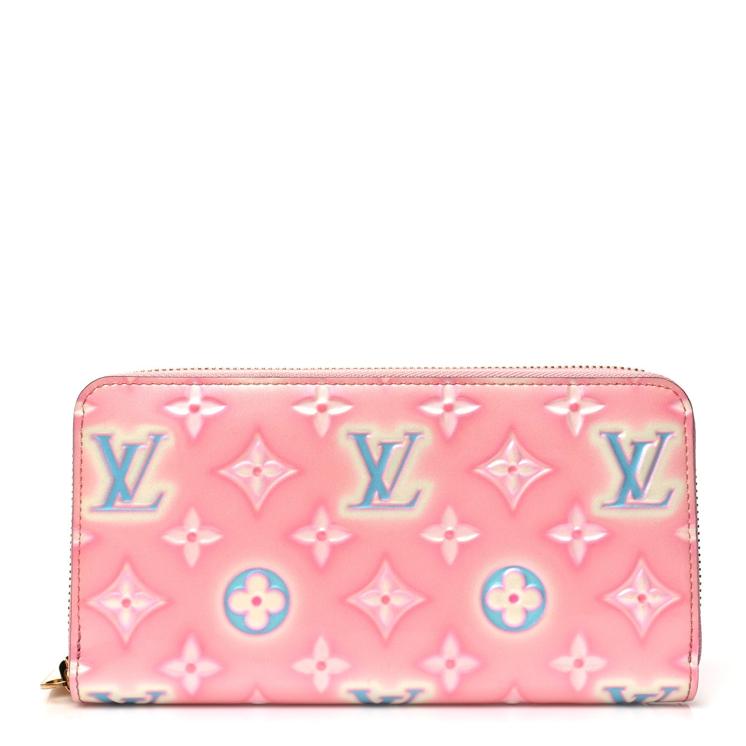 Louis Vuitton Vernis Valentine Zippy Wallet Light Pink Neon 1 of 10