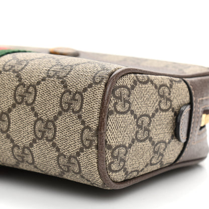 Gucci GG Supreme Monogram Web Small Ophidia Belt Bag 85 34 Dark Brown 10 of 13