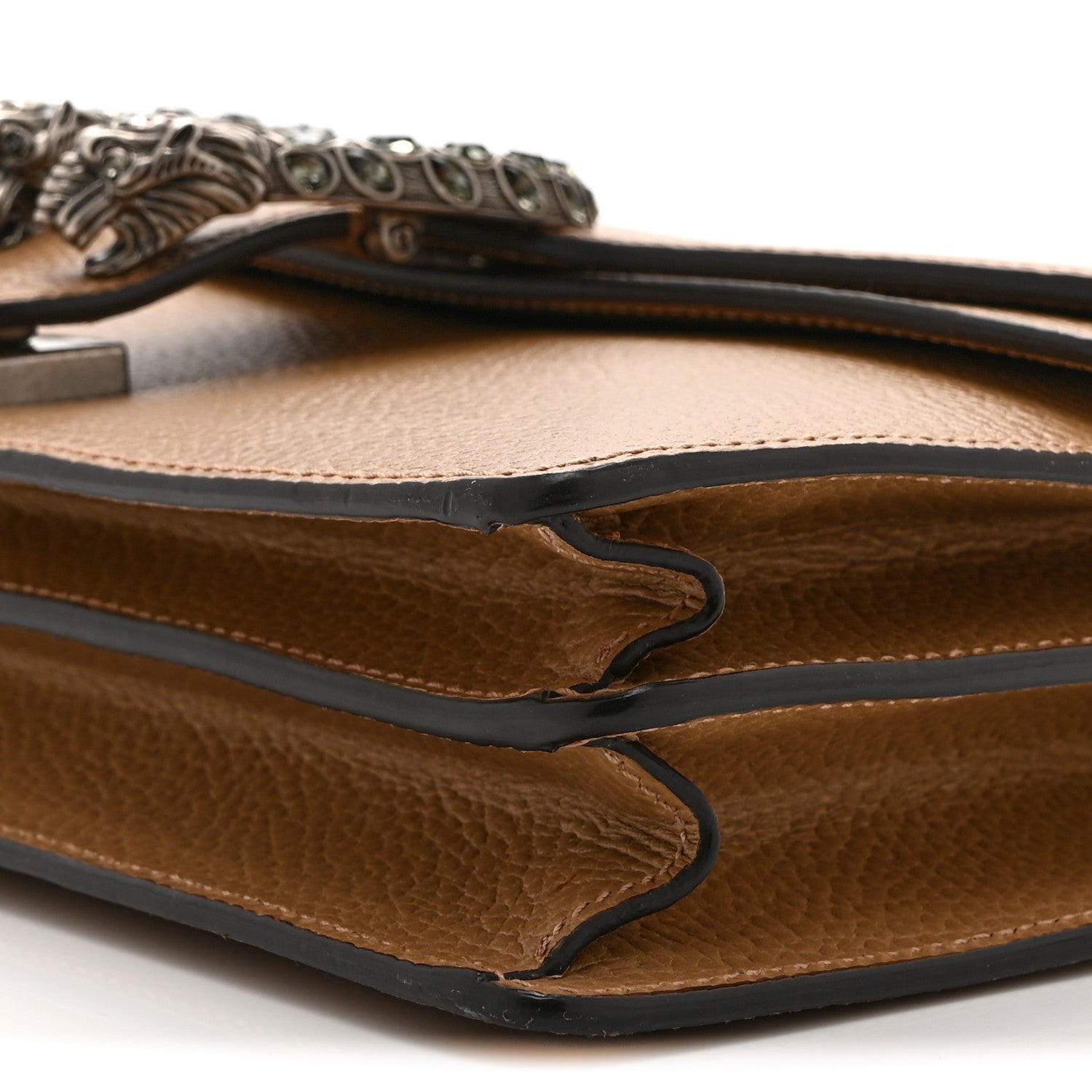 Gucci Dollar Calfskin Crystal Small Dionysus Shoulder Bag Natural Tan Black Diamond 11 of 11