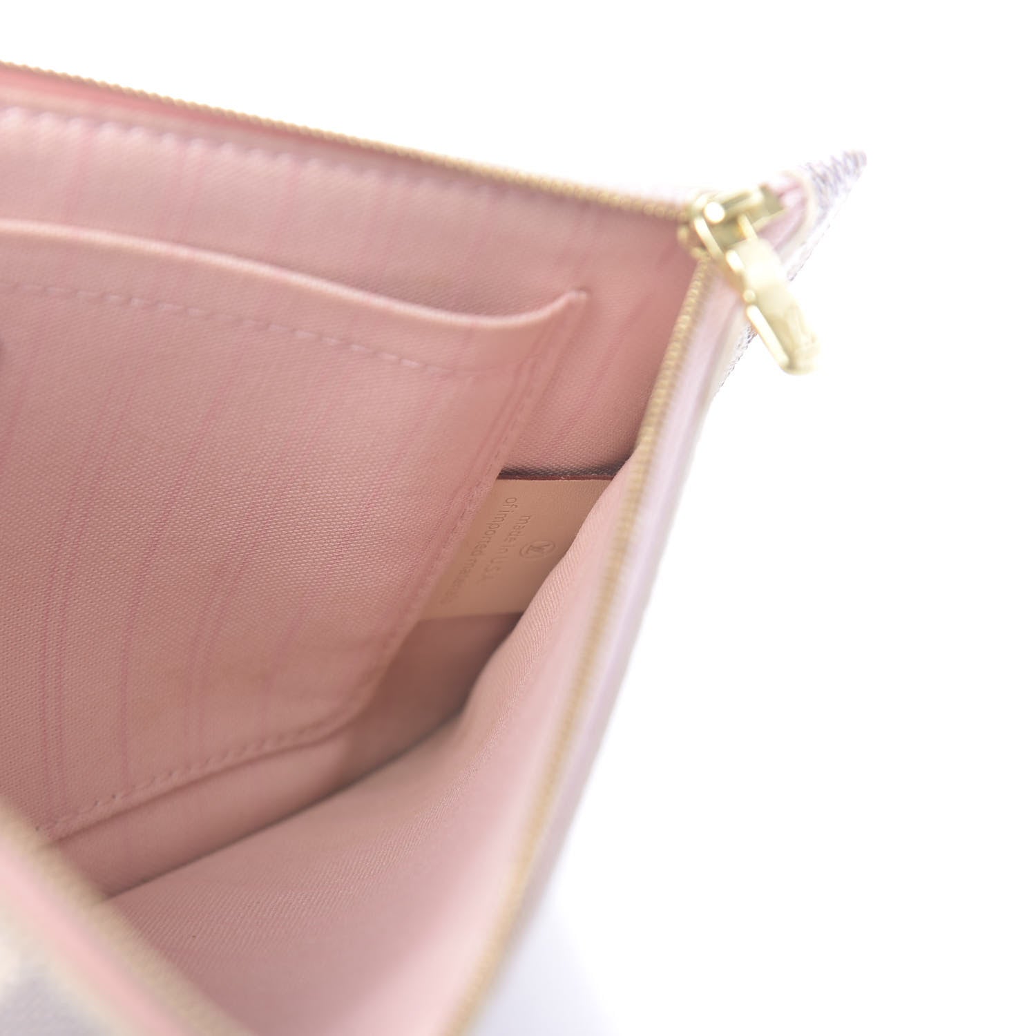 Louis Vuitton Damier Azur Neverfull MM GM Pochette Rose Ballerine 7 of 8