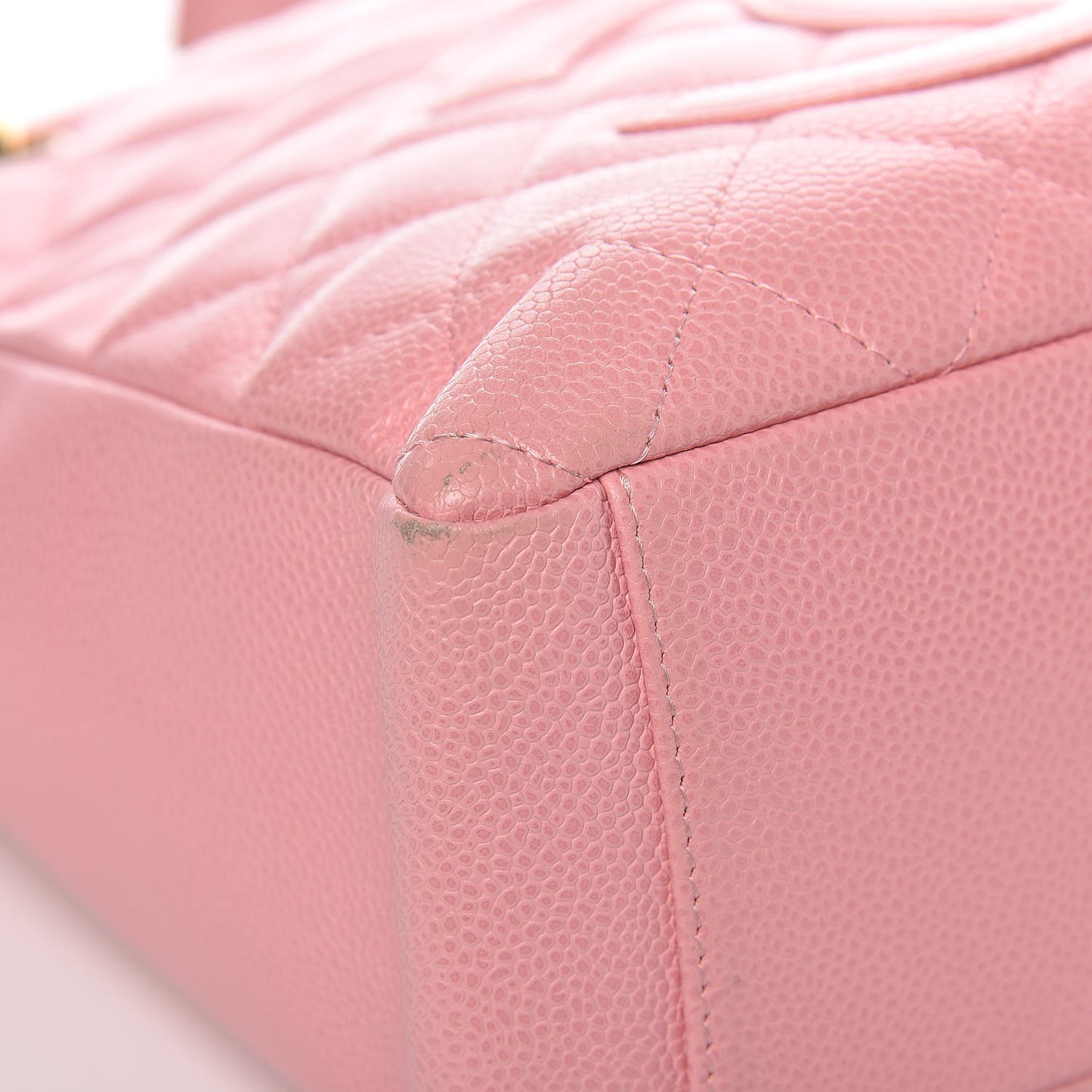 Caviar Quilted Petit Shopping Tote PST Pink