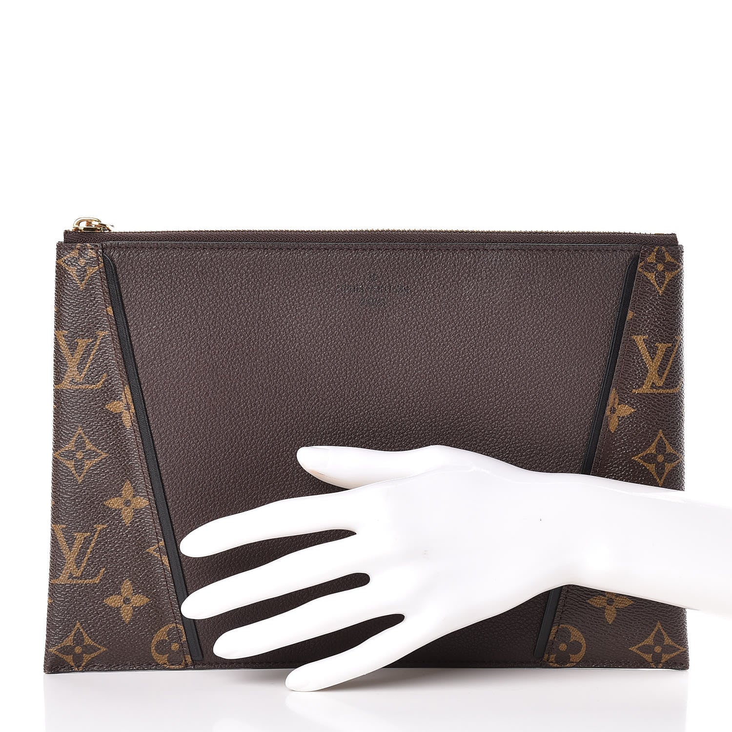 Louis Vuitton Monogram Veau Cachemire W Pochette Chocolate 2 of 12