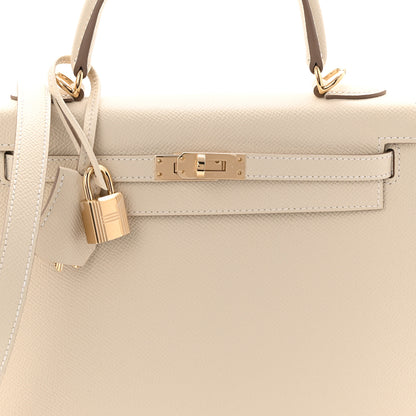 Hermes Epsom Kelly Sellier 25 Craie 15 of 21