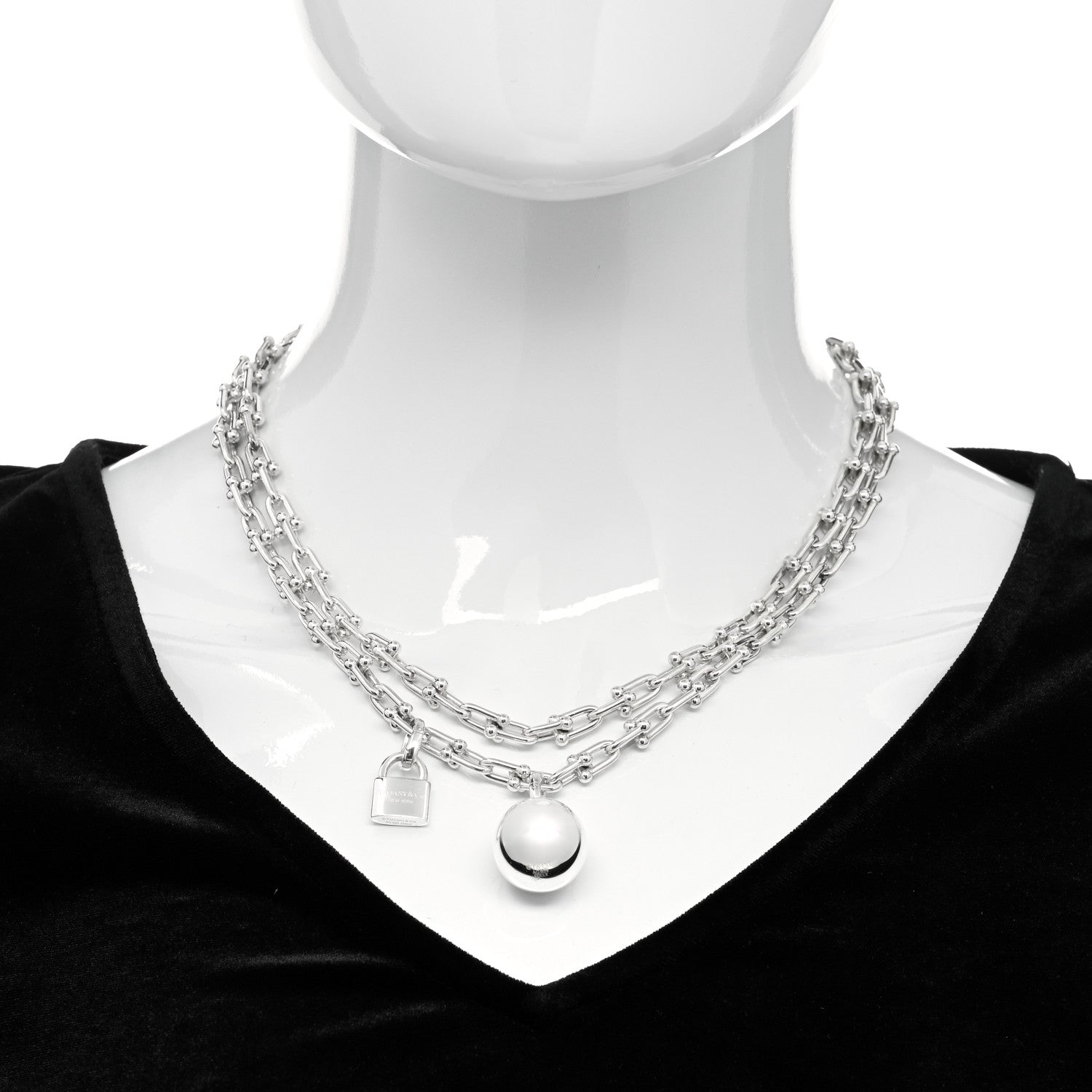 Tiffany Sterling Silver HardWear Wrap Necklace 2 of 5