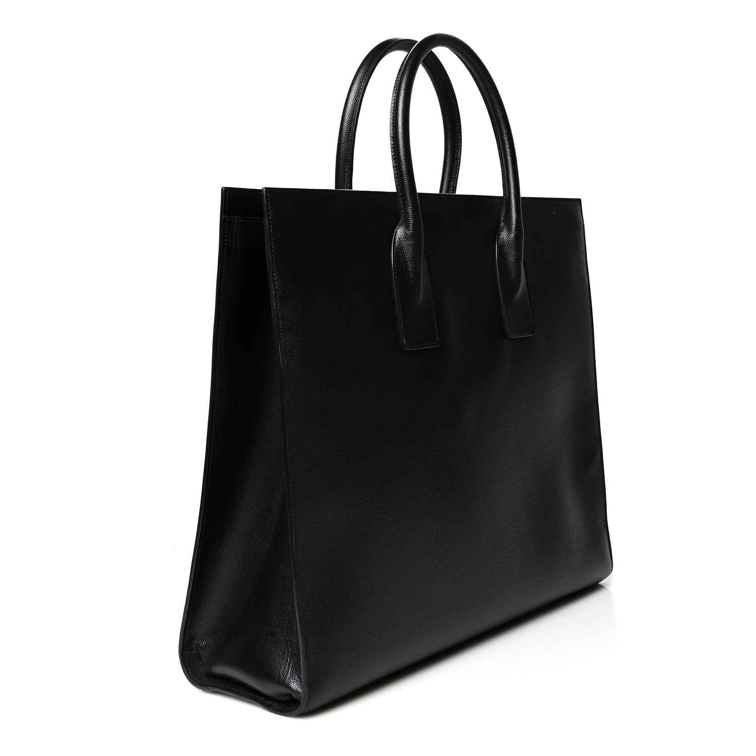 Saint Laurent Grain de Poudre Medium Museum Tote Black 3 of 9
