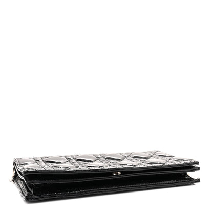 Christian Dior Patent Cannage Lady Dior Convertible Clutch Black 4 of 12