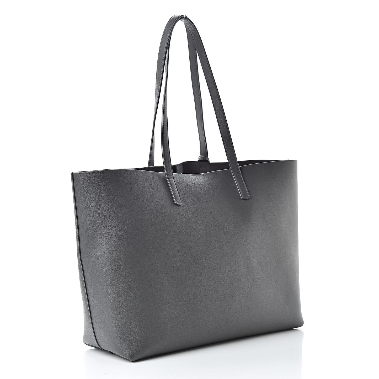 Calfskin Large Shopping Tote Dark Grey