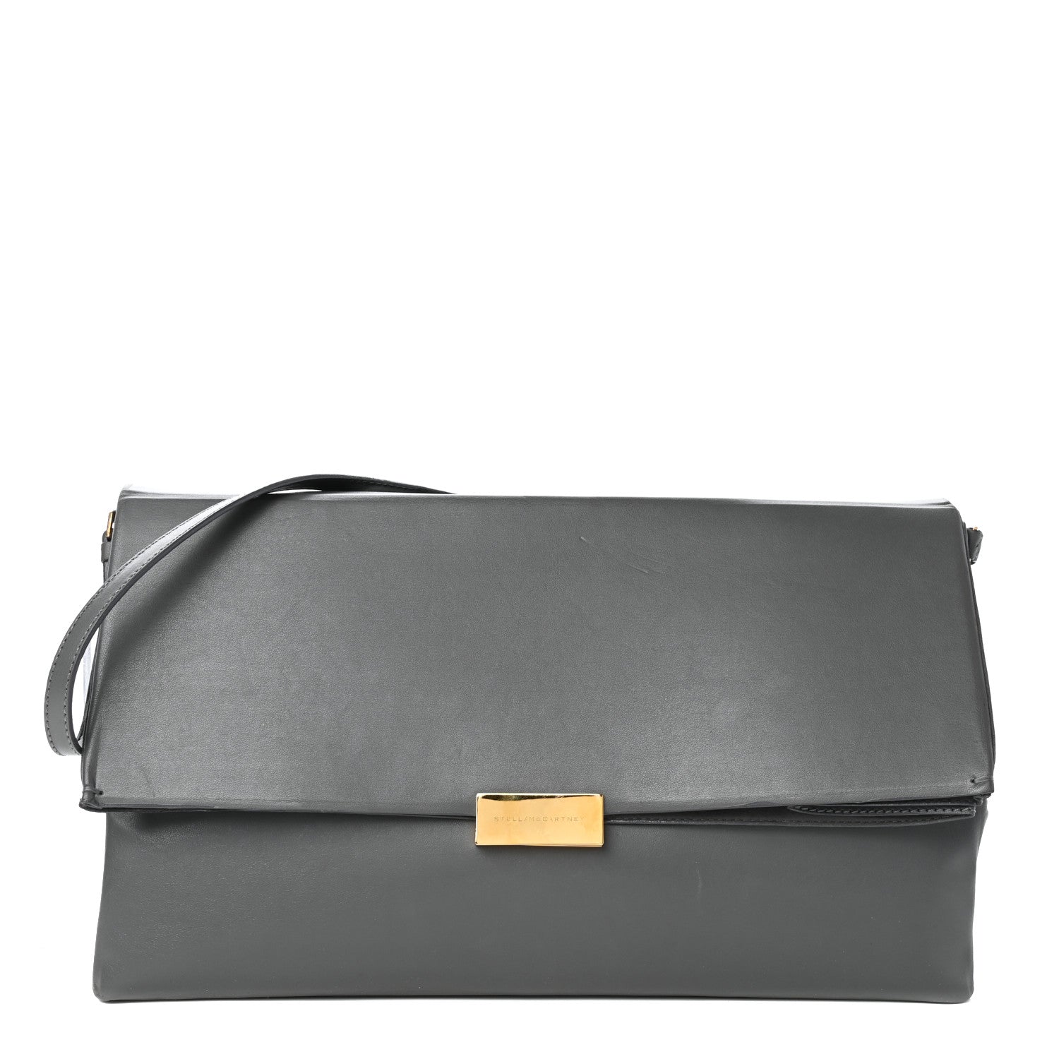 Stella McCartney Faux Napa Beckett Shoulder Bag Grey 1 of 10