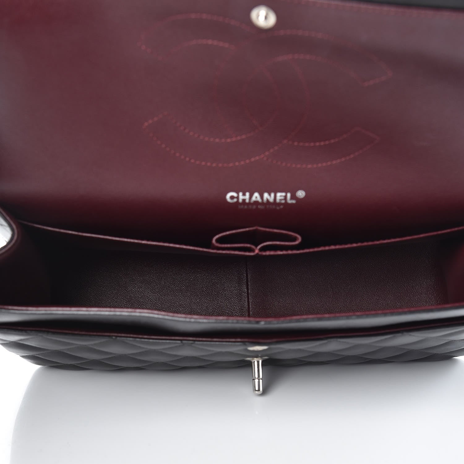 Chanel Lambskin Quilted Jumbo Double Flap Black 5 of 12
