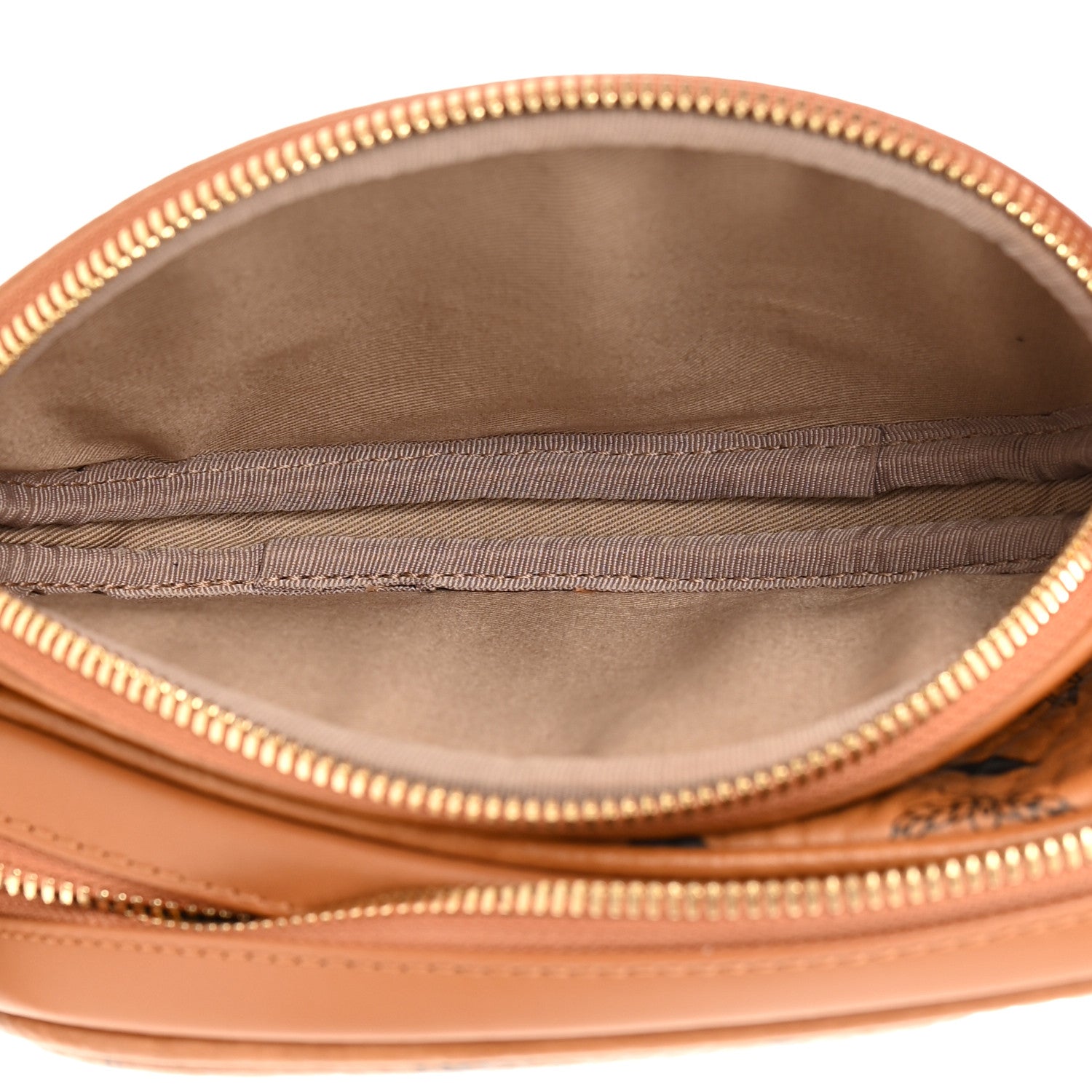 MCM Visetos Small Aren Multifunction Crossbody Pouch Cognac 6 of 12