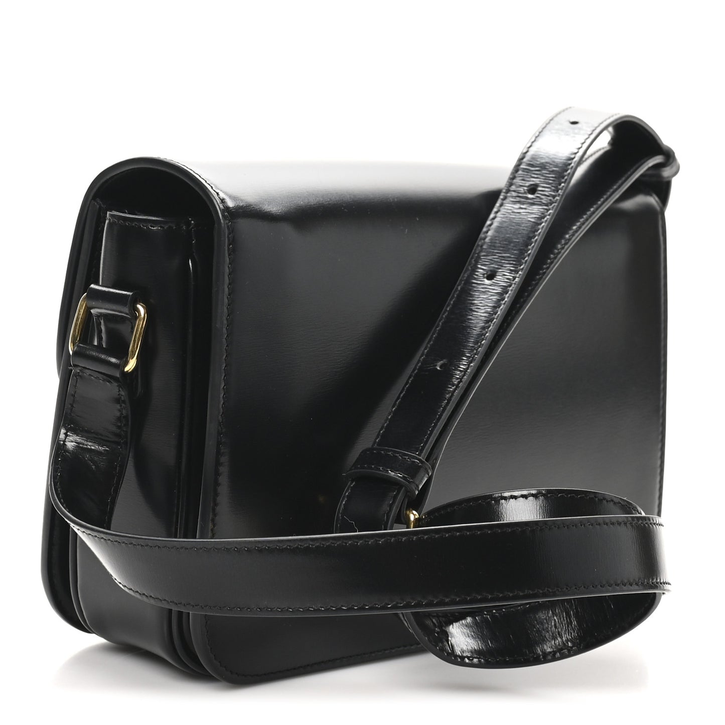 Shiny Calfskin Medium Triomphe Black