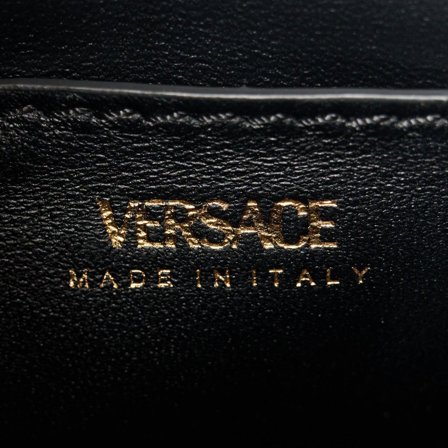 Versace Grained Calfskin Small La Medusa Top Handle Bag Black 6 of 11