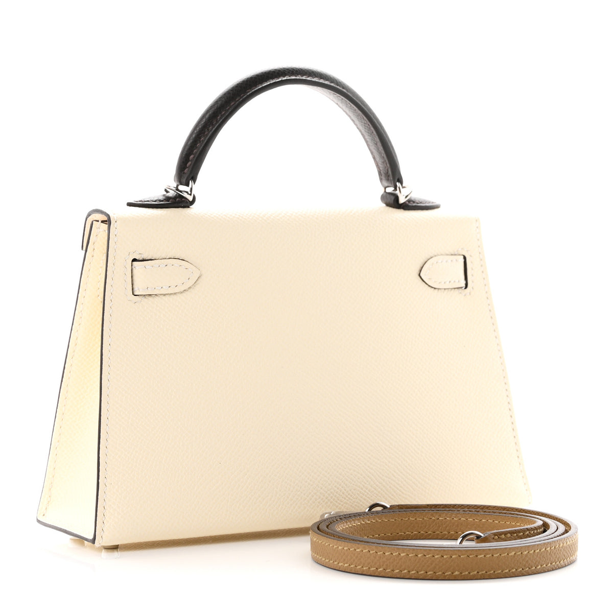 Epsom Mini Kelly Sellier 20 Nata Terre Bai Brun