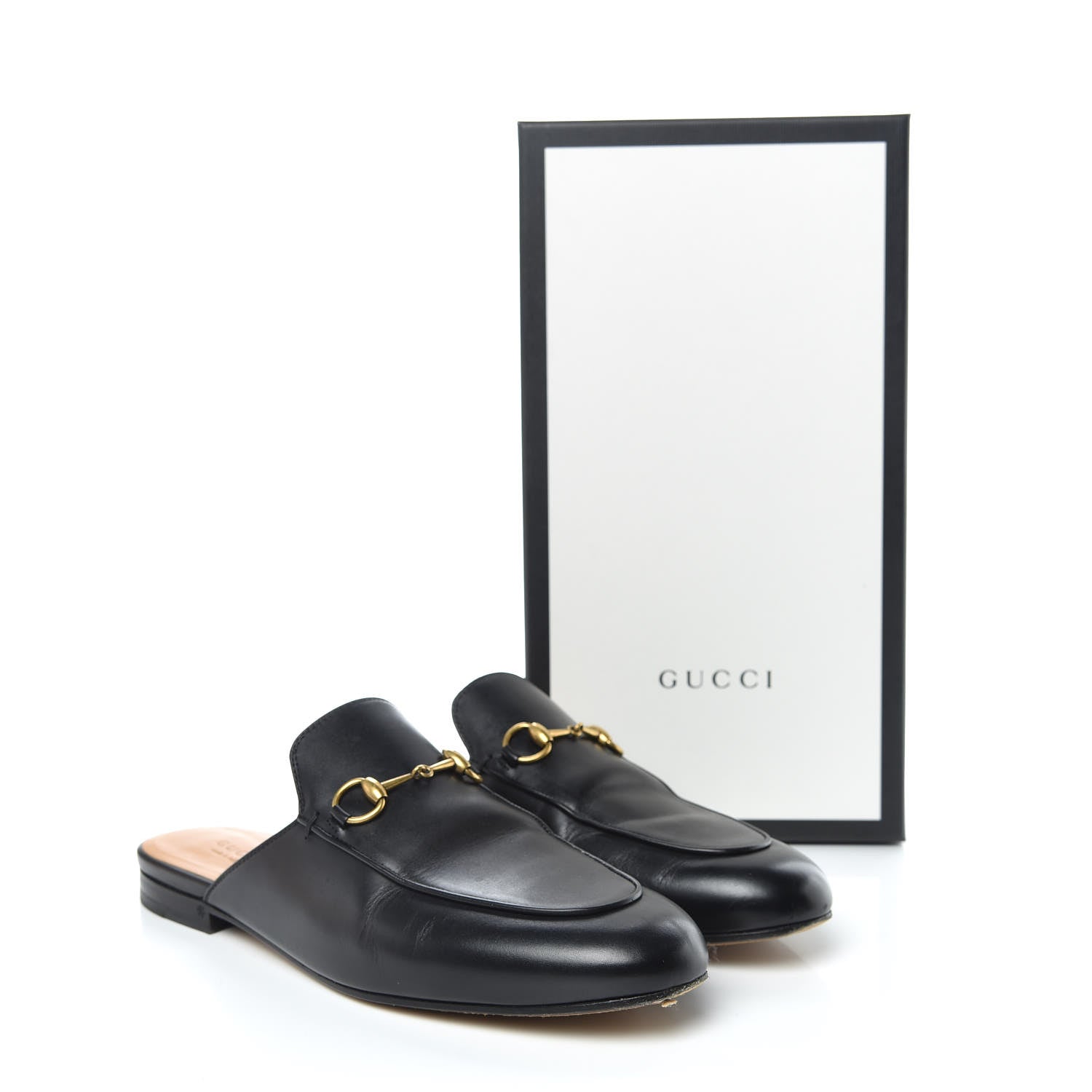 Gucci Calfskin Womens Princetown Slippers 39.5 Black 12 of 12
