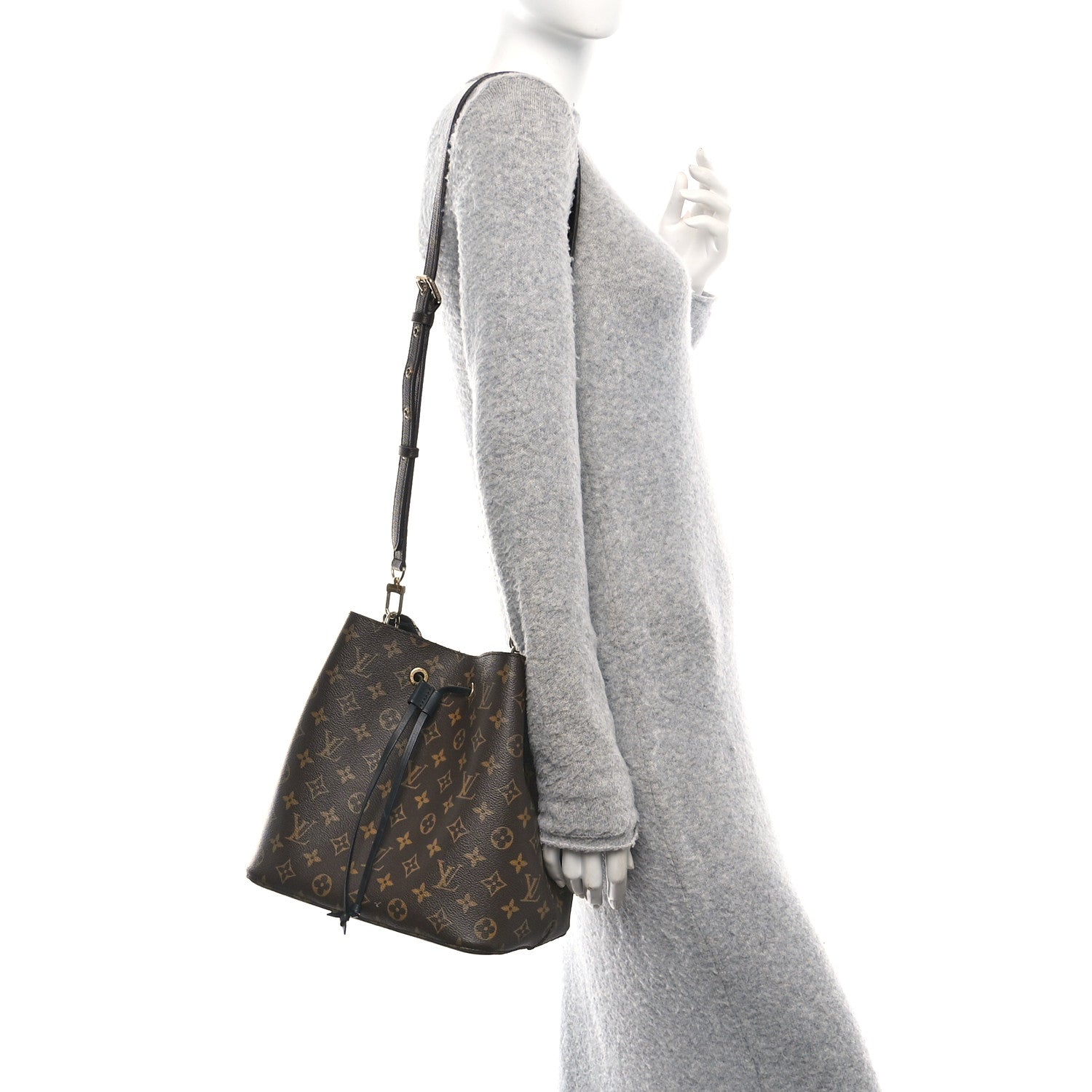 Louis Vuitton Monogram Neonoe MM Black 2 of 10