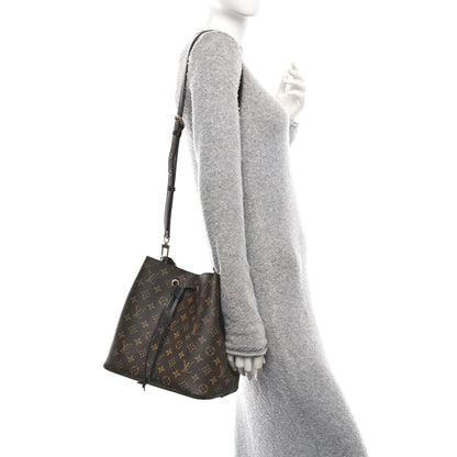 Louis Vuitton Monogram Neonoe MM Black 2 of 10