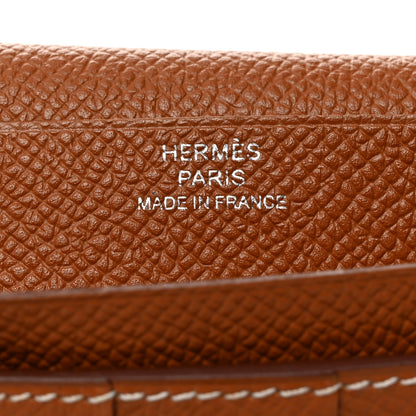 Hermes Epsom Bearn Gusset Wallet Gold 6 of 12