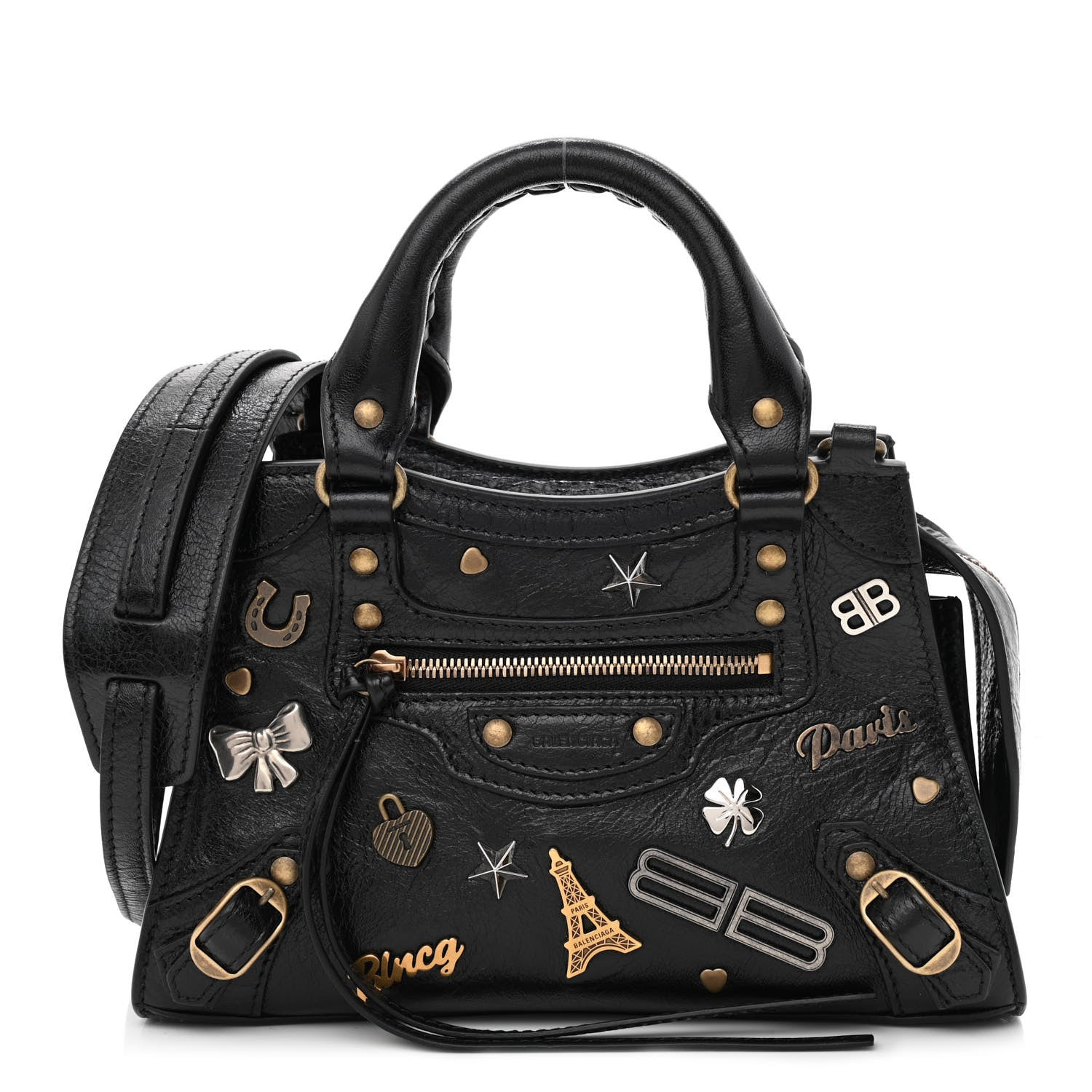Balenciaga Agneau Neo Classic Hardware Pins Mini City Black 1 of 11