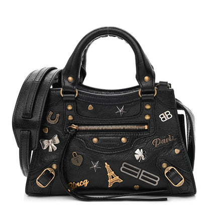 Balenciaga Agneau Neo Classic Hardware Pins Mini City Black 1 of 11