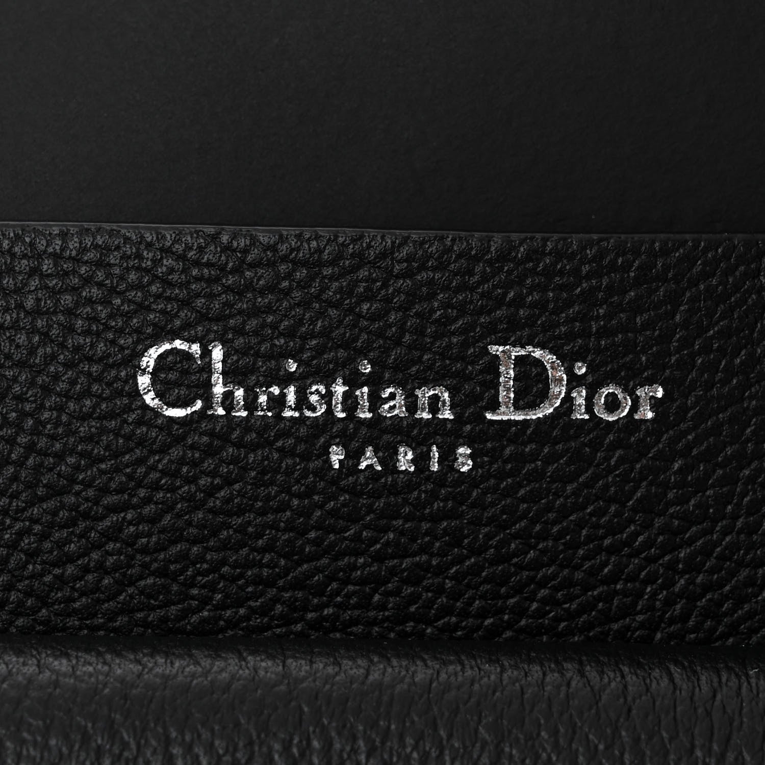 Christian Dior Supple Grained Calfskin Medium Open Bar Tote Black 6 of 11