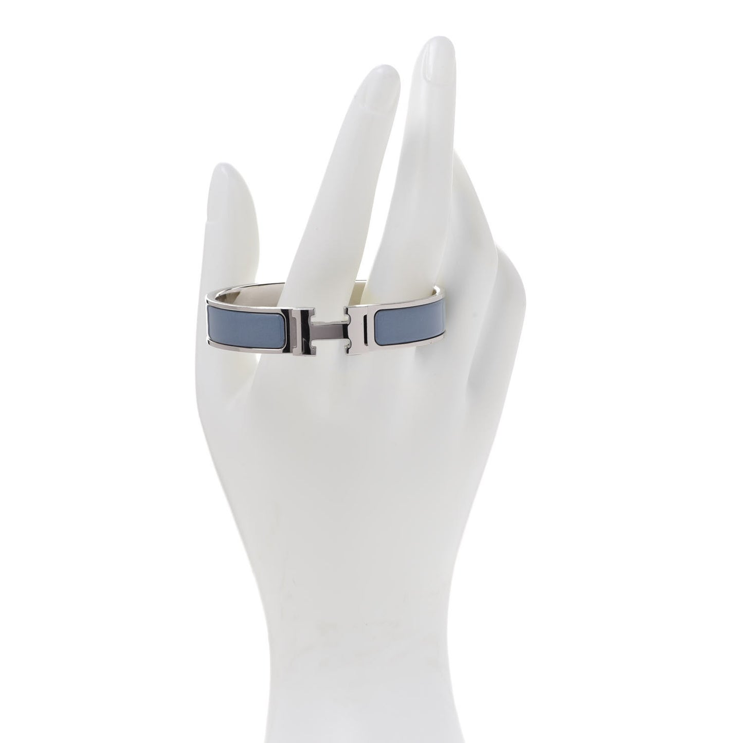 Enamel Narrow Clic Clac H Bracelet PM Gris Orage