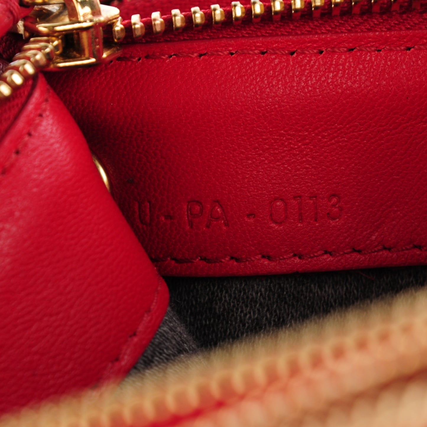 Lambskin Large Trio Crossbody Bag Red