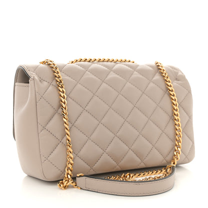 Versace Nappa Quilted Medusa Medium Chain Crossbody Taupe 3 of 10