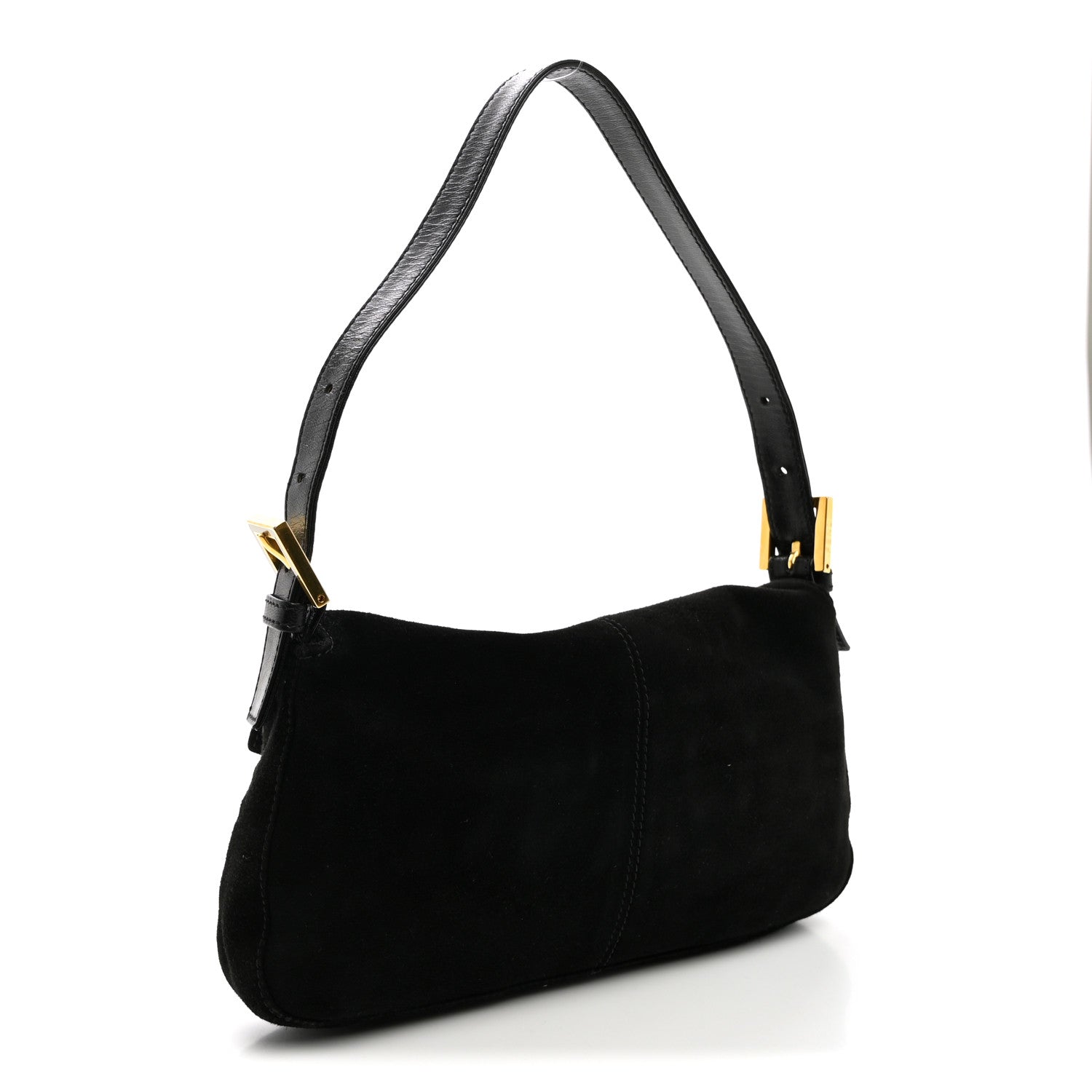 Fendi Suede Baguette Black 3 of 9