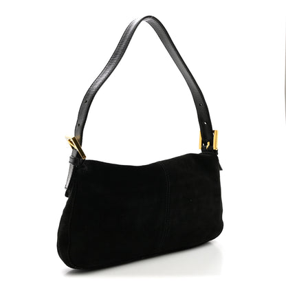 Fendi Suede Baguette Black 3 of 9