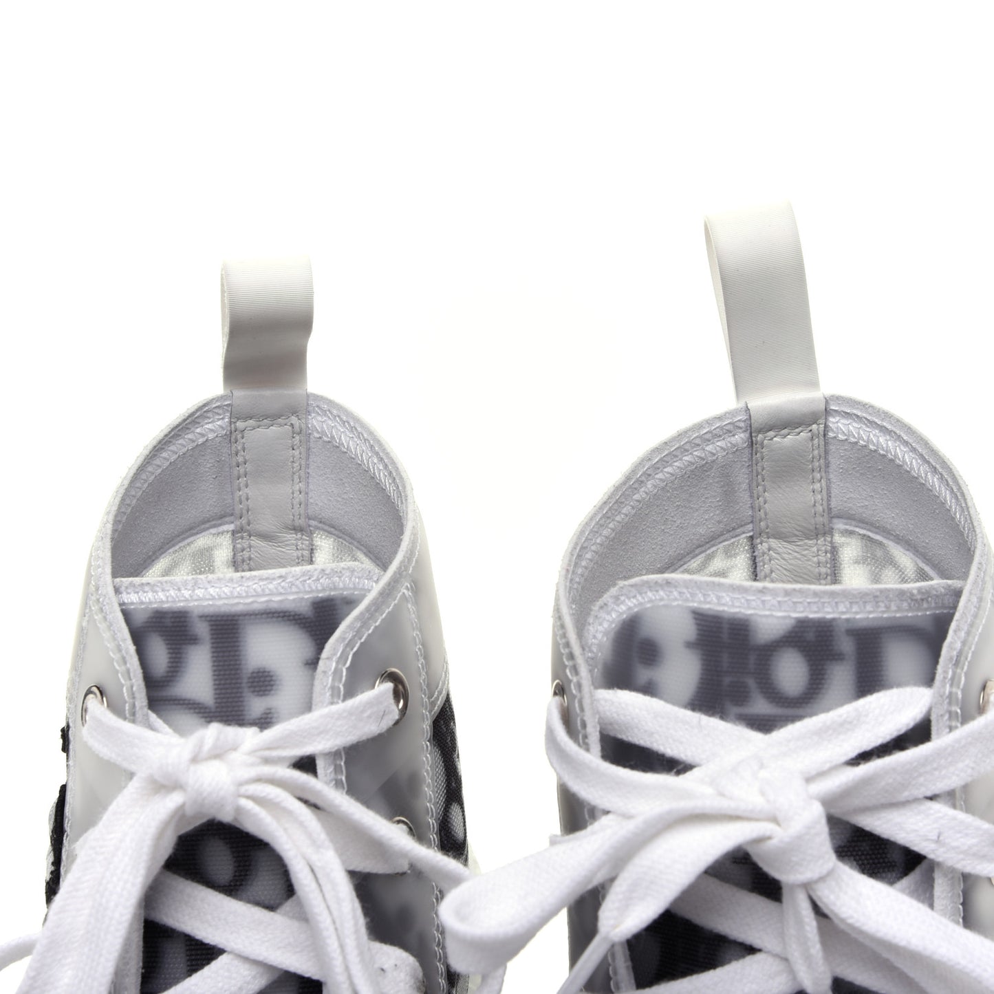 X SHAWN STUSSY Canvas Oblique Bee Mens B23 High Top Sneakers 41 White Black