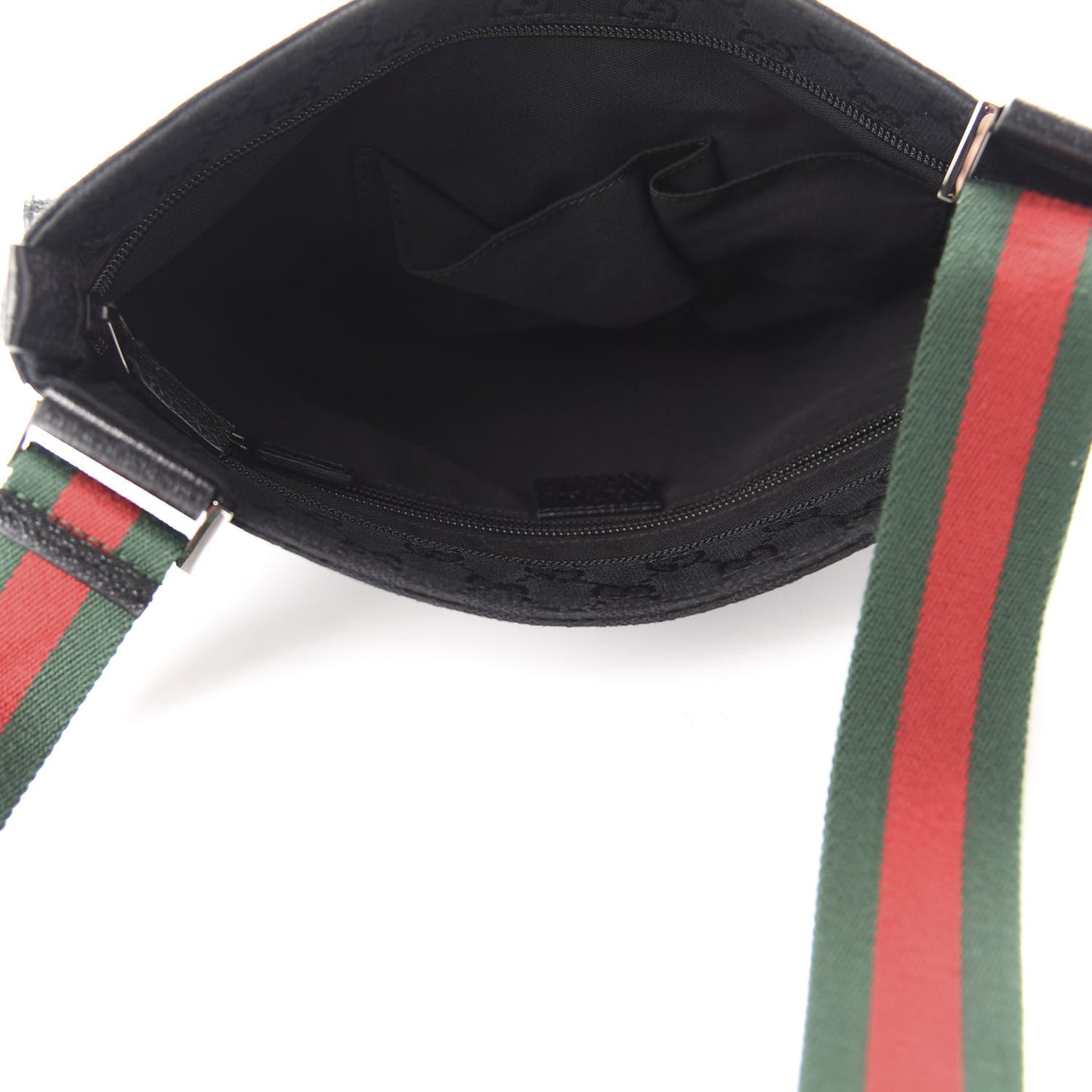 Monogram Signature Web Small Messenger Black