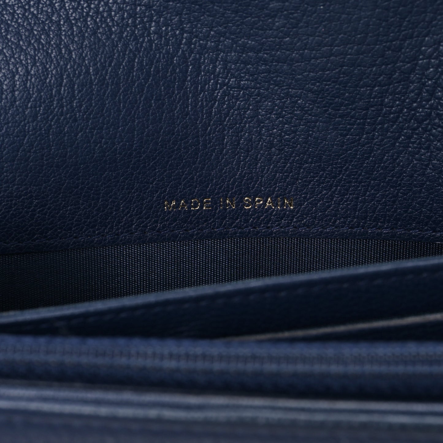 Lambskin Timeless CC Large Flap Wallet Navy