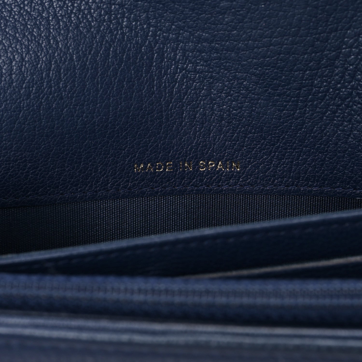 Chanel Lambskin Timeless CC Large Flap Wallet Navy 7 of 10
