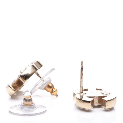 Chanel Pearl CC Earrings Gold 4 of 5