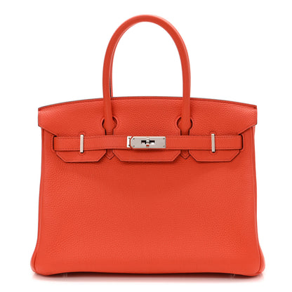 Hermes Togo Birkin 30 Orange Poppy 1 of 10