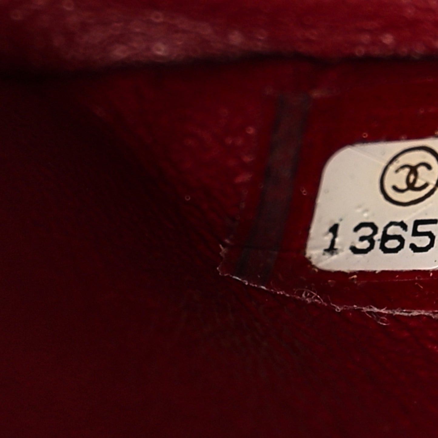 Caviar Quilted Jumbo Single Flap Dark Red