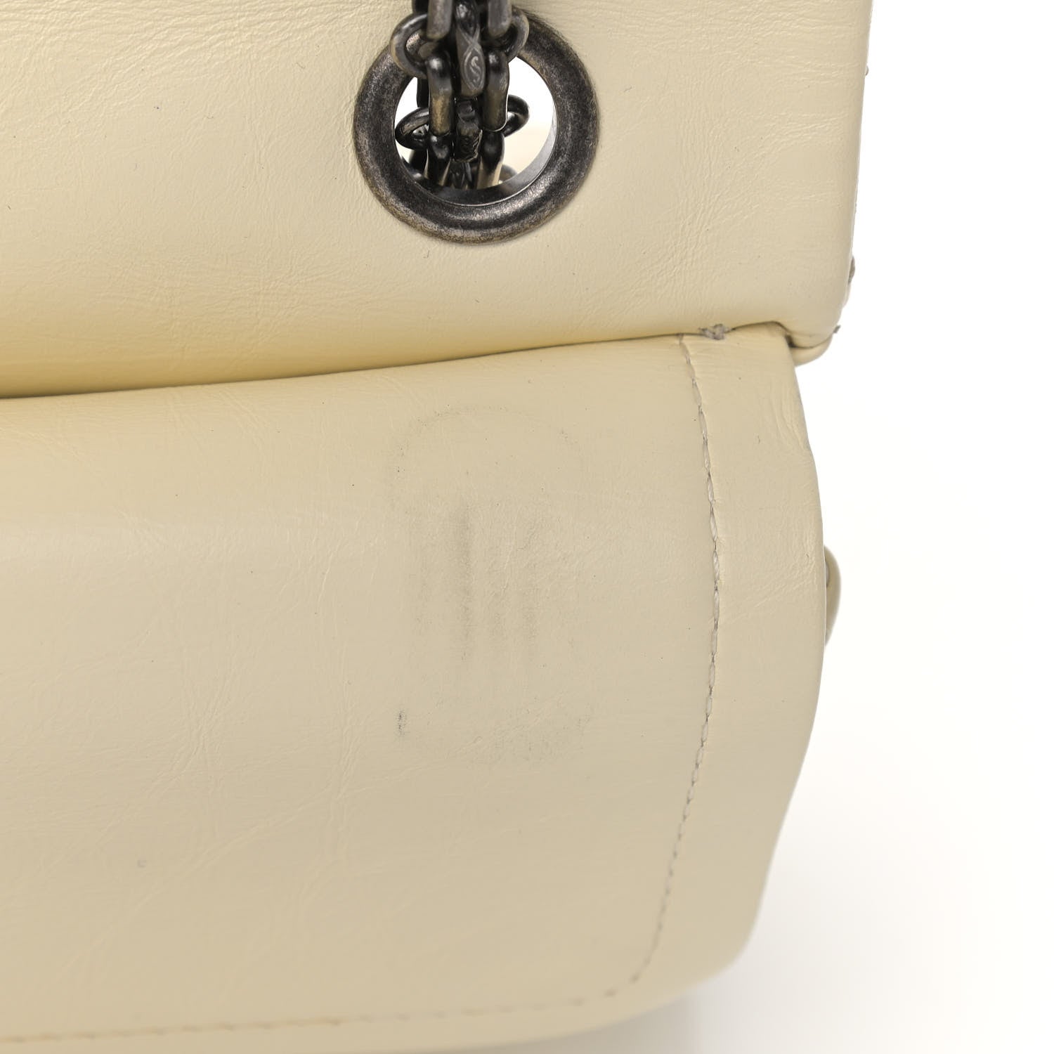 Chanel Aged Calfskin Quilted 2.55 Reissue 225 Flap White 12 of 13