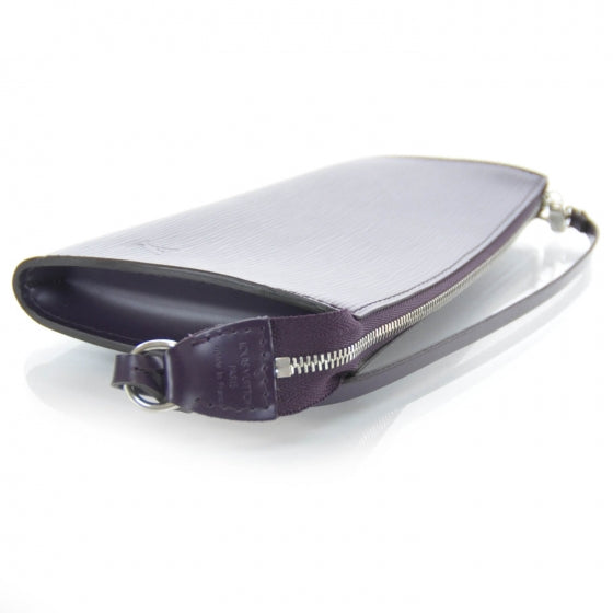 Epi Pochette Accessories 24 Cassis Purple