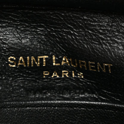 Saint Laurent Grained Lambskin Monogram Lou Camera Bag Dark Grey 6 of 12
